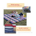 100% acrylic Waterproof custom plaid outdoor camping mat